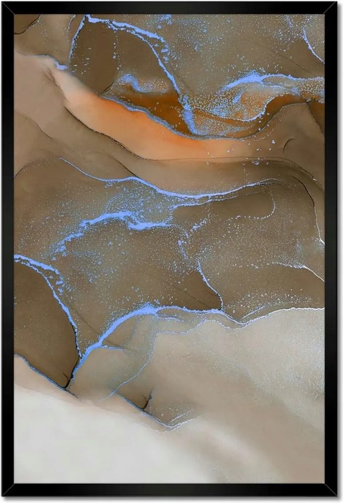 Poszterek keretben 40x60 Márvány mozaik Bronz