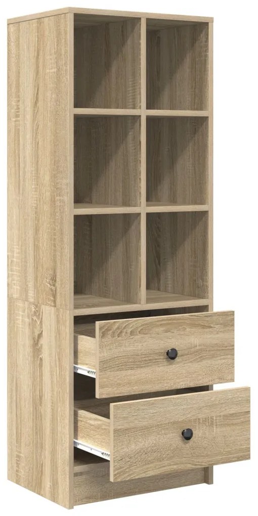 Magasfiú fiókkal sonoma tölgy 45.5 x 34 x 127 cm Faanyag