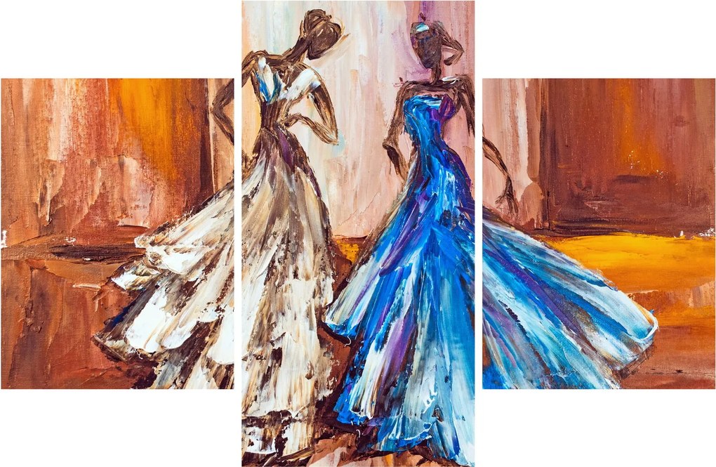 Kép - táncos, olajfestmény (90x60 cm)