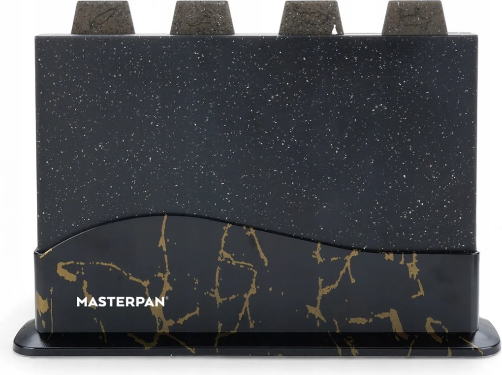 Márvány vágódeszka szett állványban 4 db-os konyhai vágódeszka