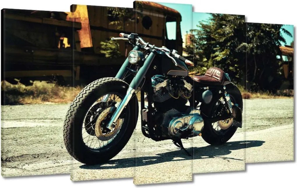 Képek 100x60 Klasszikus motorkerékpár Motor