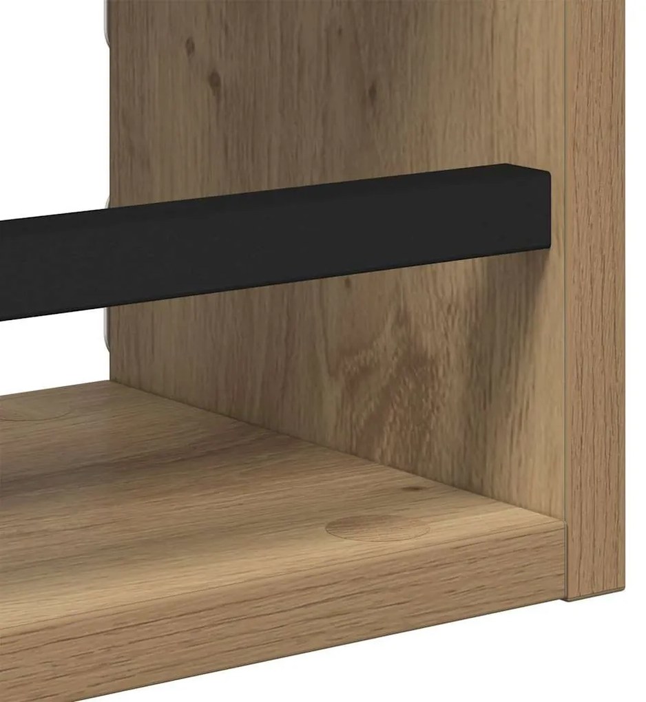 vidaXL Fali polc készlet 3 pcs Artisan tölgy 40x16x14cm Faanyag