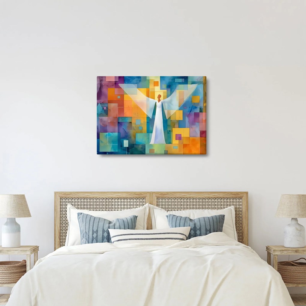 Kép - Geometrikus angyal (70x50 cm)