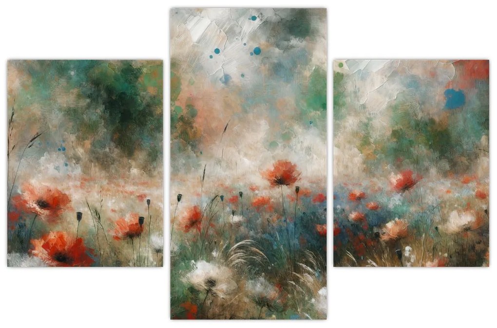 Kép – Pipacsmező absztrakciója (90x60 cm)
