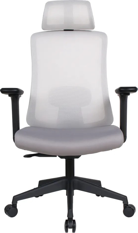 Irodai szék, szürke/fekete, teherbírás 150 kg, ROSANO