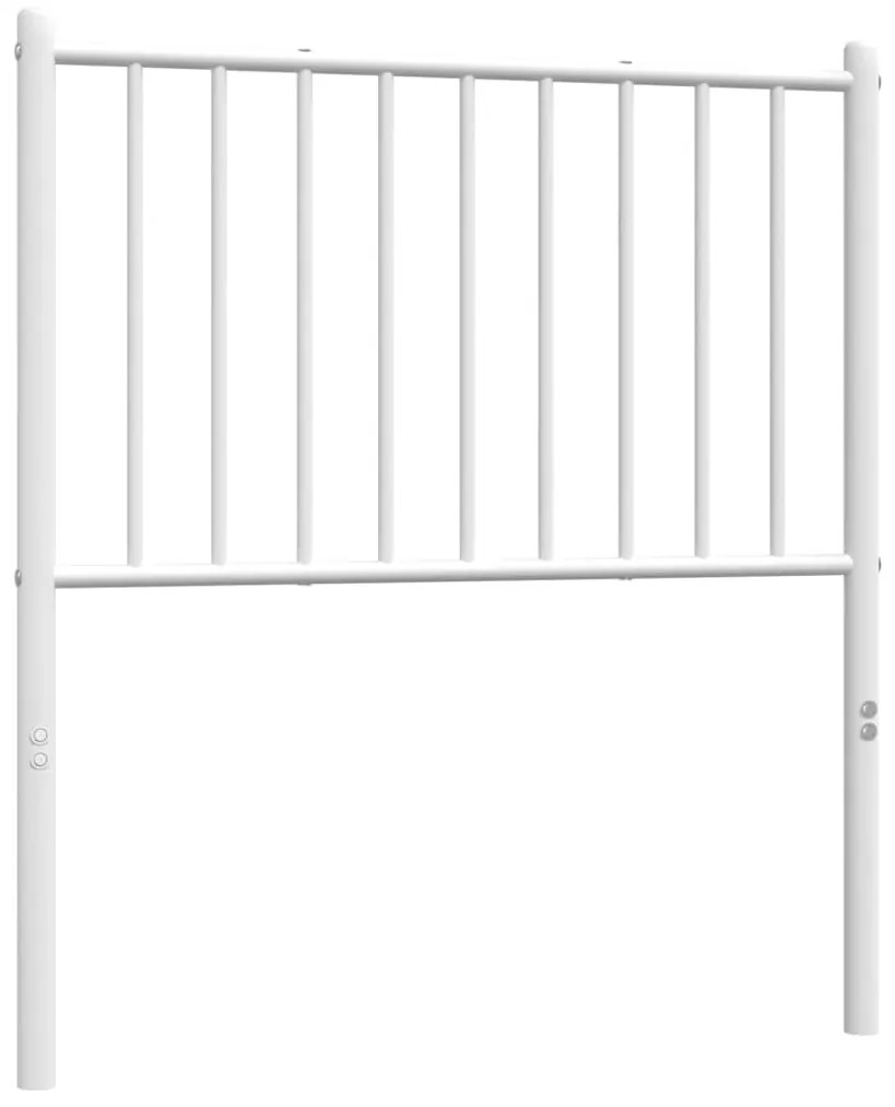 fehér fém fejtámla 80 cm