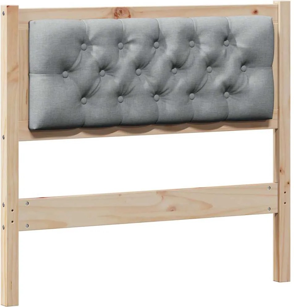 vidaXL Fejtámla Egyéb Barna és világosszürke 90 cm Tömör fenyőfa