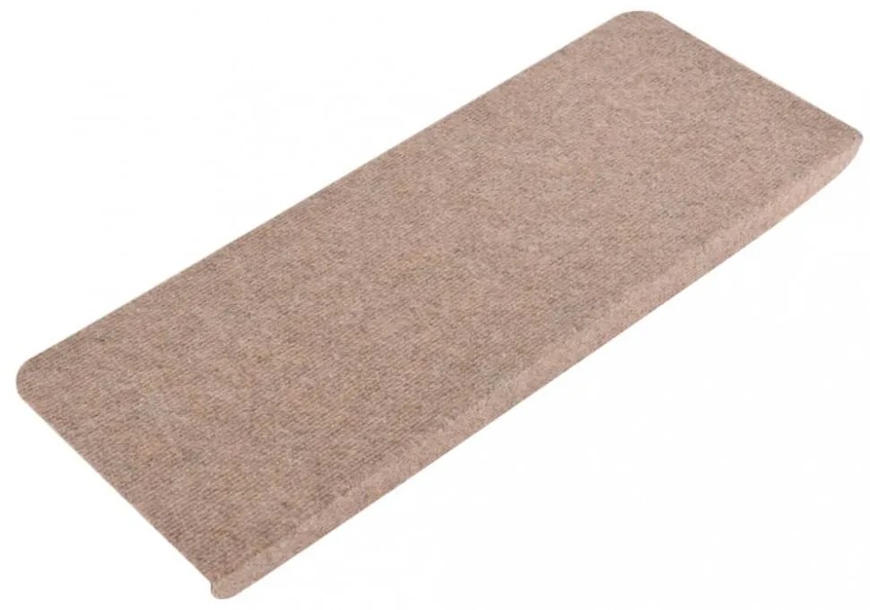 15 db bézs öntapadó lépcsőszőnyeg 65x24,5x3,5 cm