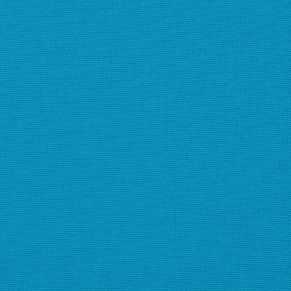 2 db világoskék szövet raklapkanapé-párna