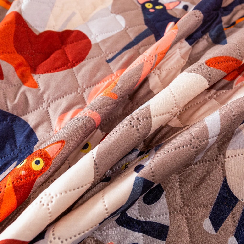 ágytakaró CATMOSPHERE, színes kivitel Méret: 170 x 210 cm