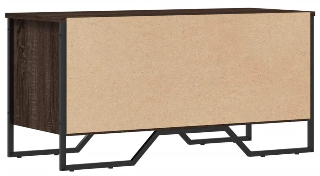barna tölgy színű szerelt fa cipőszekrény 90 x 38 x 45,5 cm