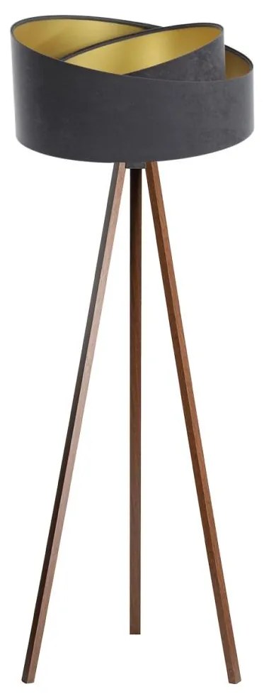 Állólámpa GALAXY 1xE27/60W/230V szürke/wenge