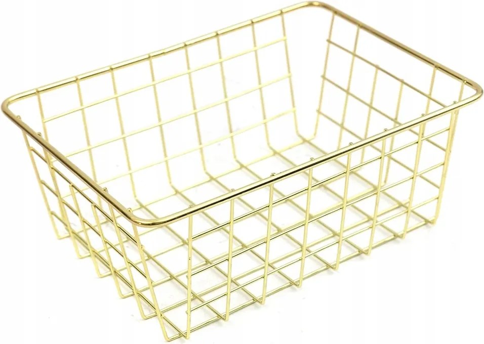 Gyümölcskosár Arany Fém Konyhai 20x15x8cm Patera Arany