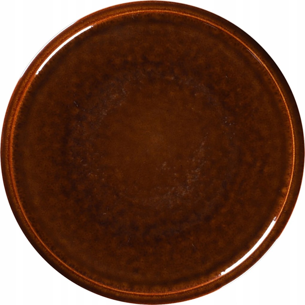 Porcelán Rak Stone Lapostányér 28 cm borostyánsárga