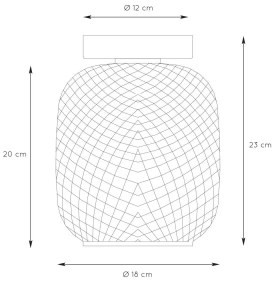Lucide 03133/01/02 - Mennyezeti lámpa AGATHA 1xE27/40W/230V