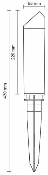 LED Kültéri lámpa LED/3W/230V 2800K IP65