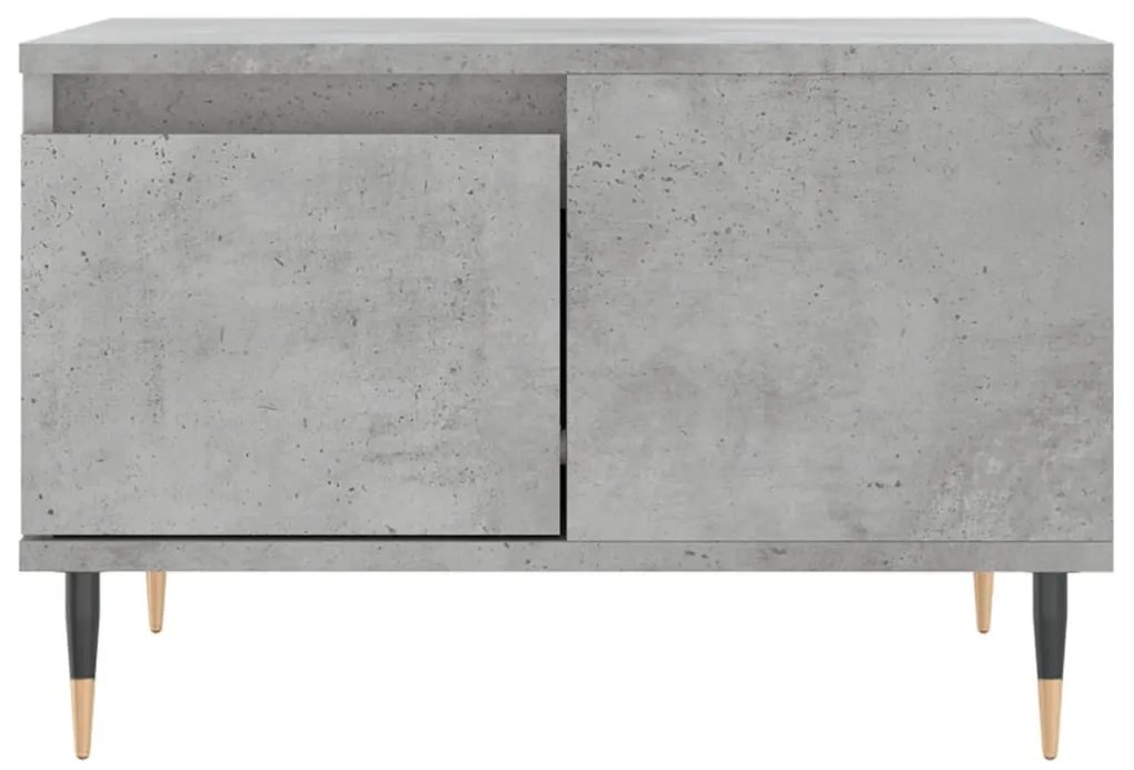 Betonszürke szerelt fa dohányzóasztal 55x55x36,5 cm