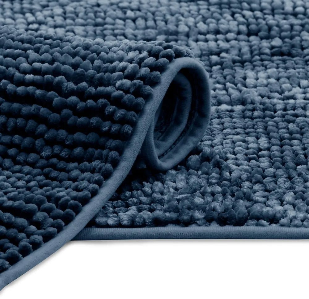 Sötétkék fürdőszobai kilépő 70x120 cm Bati – Restilo