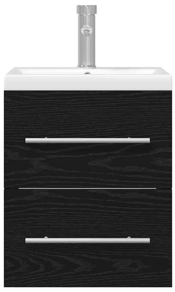 Fürdőszobai mosdószekrény Fekete tölgy 41 x 38,5 x 48 cm