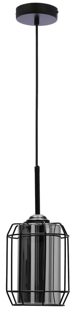 Csillár zsinóron JONERA 1xE27/40W/230V fekete