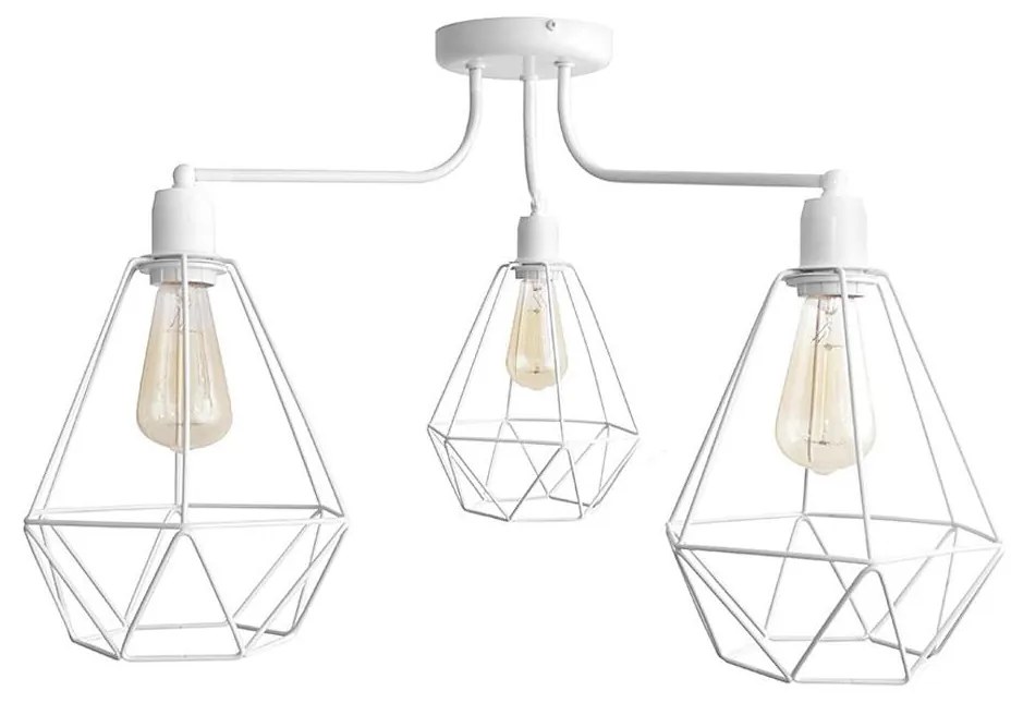 Helam Csillár KARO 3xE27/15W/230V fehér HE0473