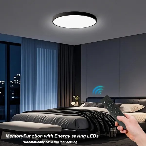 Brilagi - LED dimmelhető lámpatest POOL SMART LED/100W/230V átm. 80 cm Wi-Fi Tuya fekete + távirányító