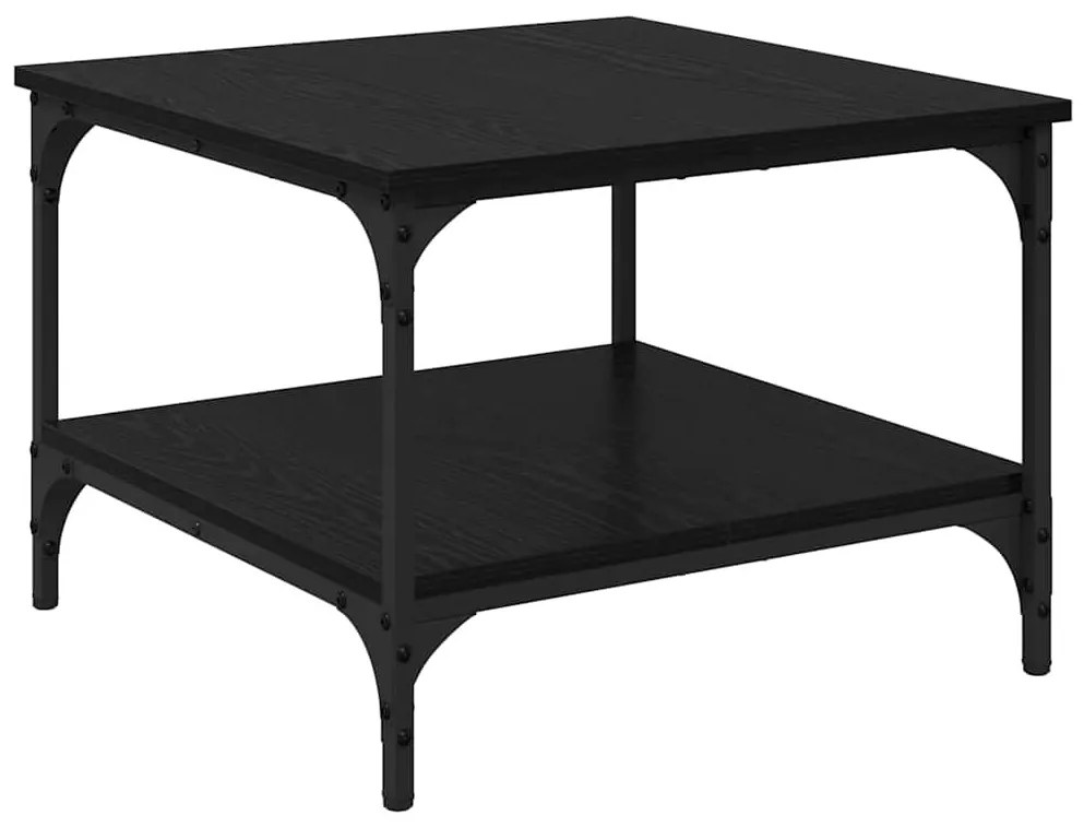 vidaXL Dohányzóasztal Fekete tölgy 55 x 55 x 40 cm Faanyag