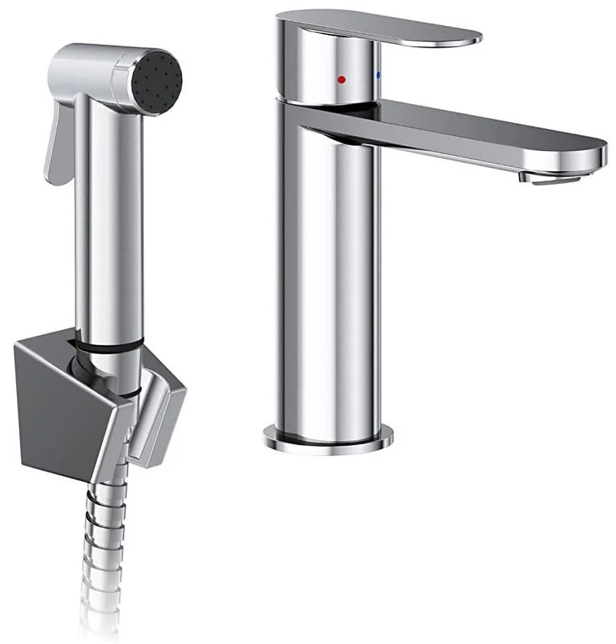 Ravak X070450 - Mosdócsaptelep bidé zuhannyal CHROME, fényes króm