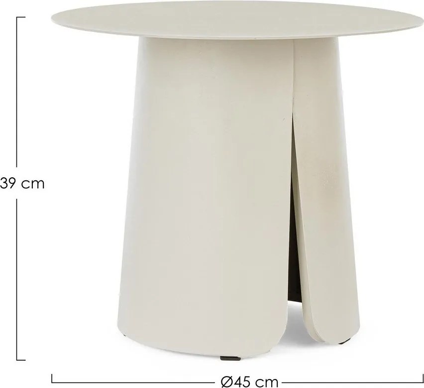 Alumínium kerek kerti kisasztal ø 45 cm Bryan – Bizzotto