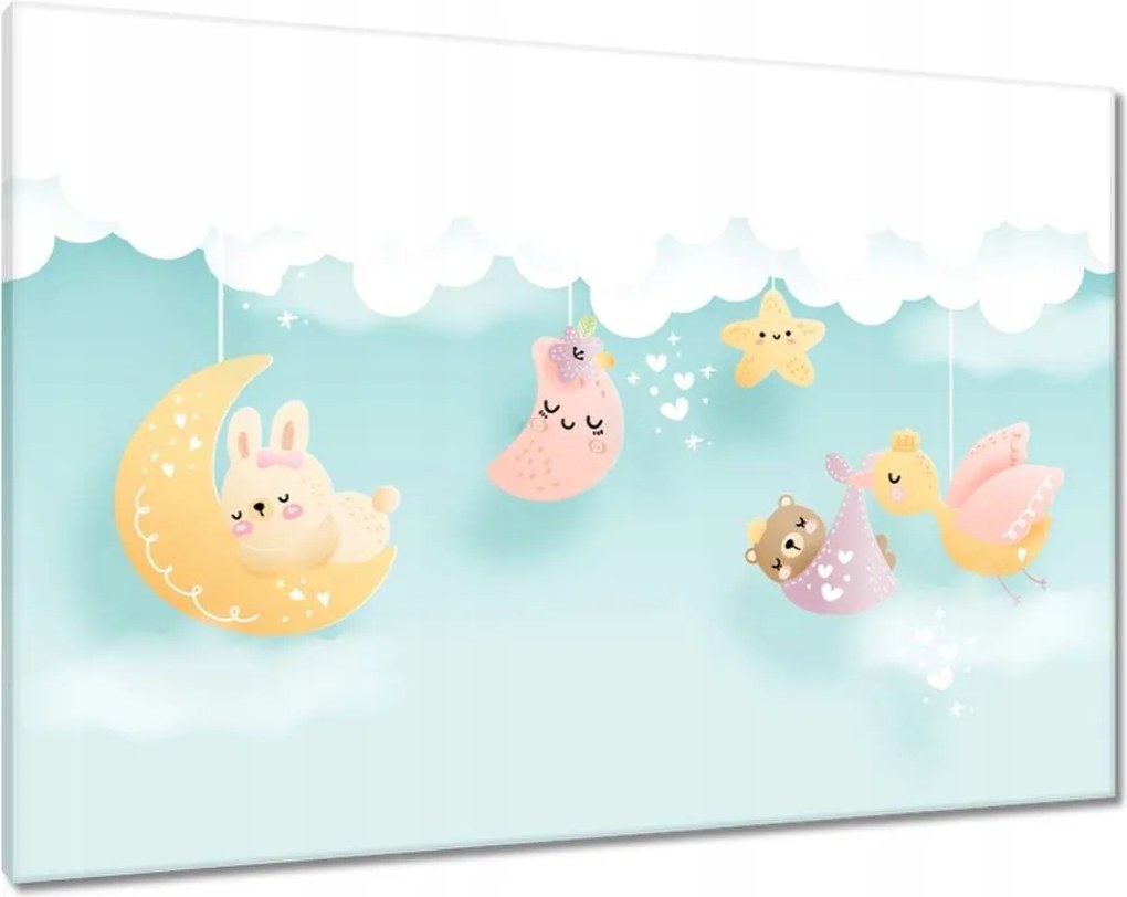 Vászonkép 100x70 Aranyos alvó állatok