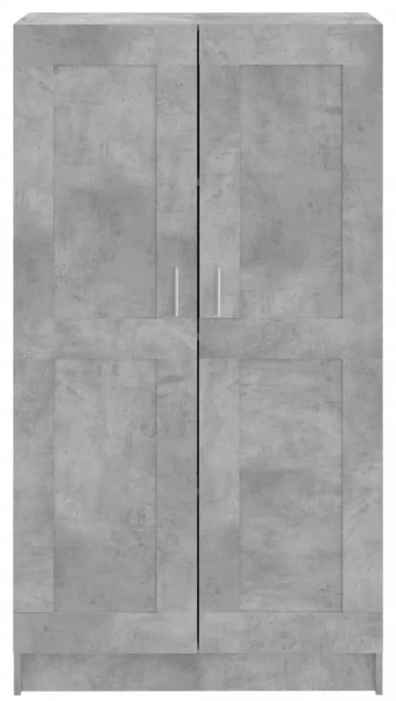 betonszürke szerelt fa könyvszekrény 82,5 x 30,5 x 150 cm