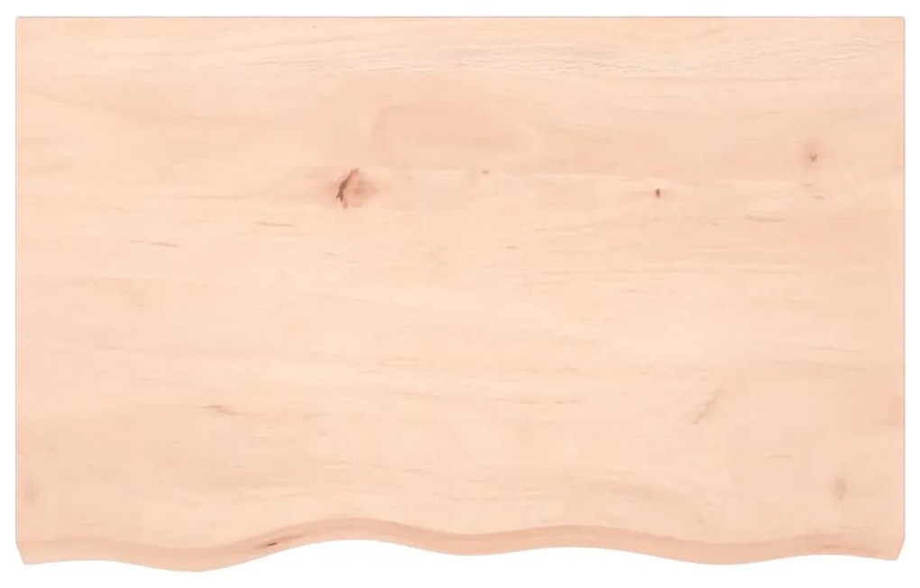kezeletlen tömör tölgyfa fali polc 80x50x(2-4) cm