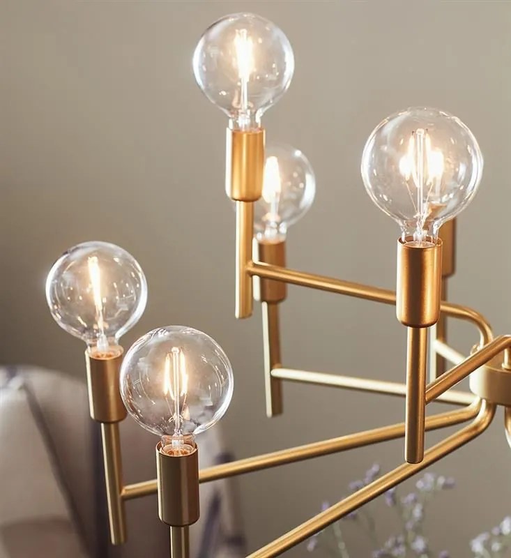 MARKSLÖJD 108106 REGENT Glamour Csillár Arany E14 IP20