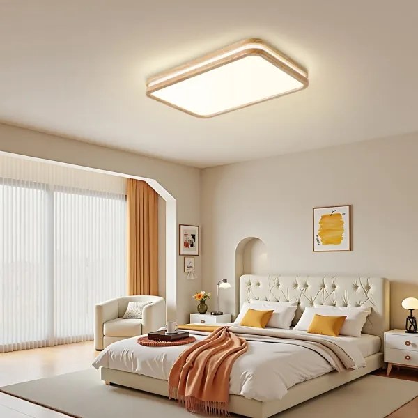 BRILAGI - LED dimmelhető lámpatest MOLINA SQUARE LED/54W/230V tölgy 60x40 cm + távirányító
