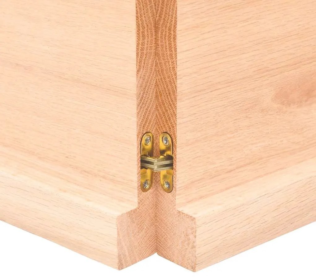 kezeletlen tömör fa fürdőszobai pult 140x60x(2-4) cm