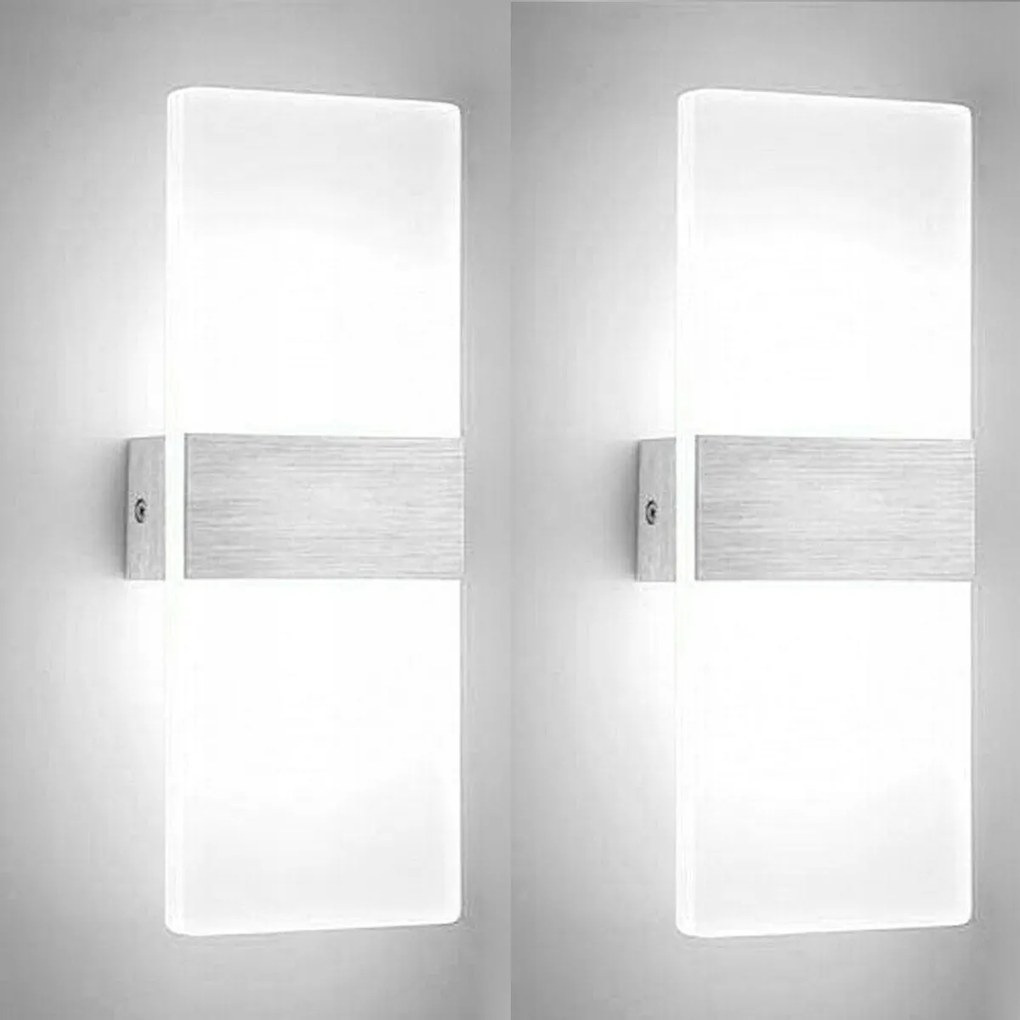 2x 18W Led fali lámpa Beltéri Modern 6000K