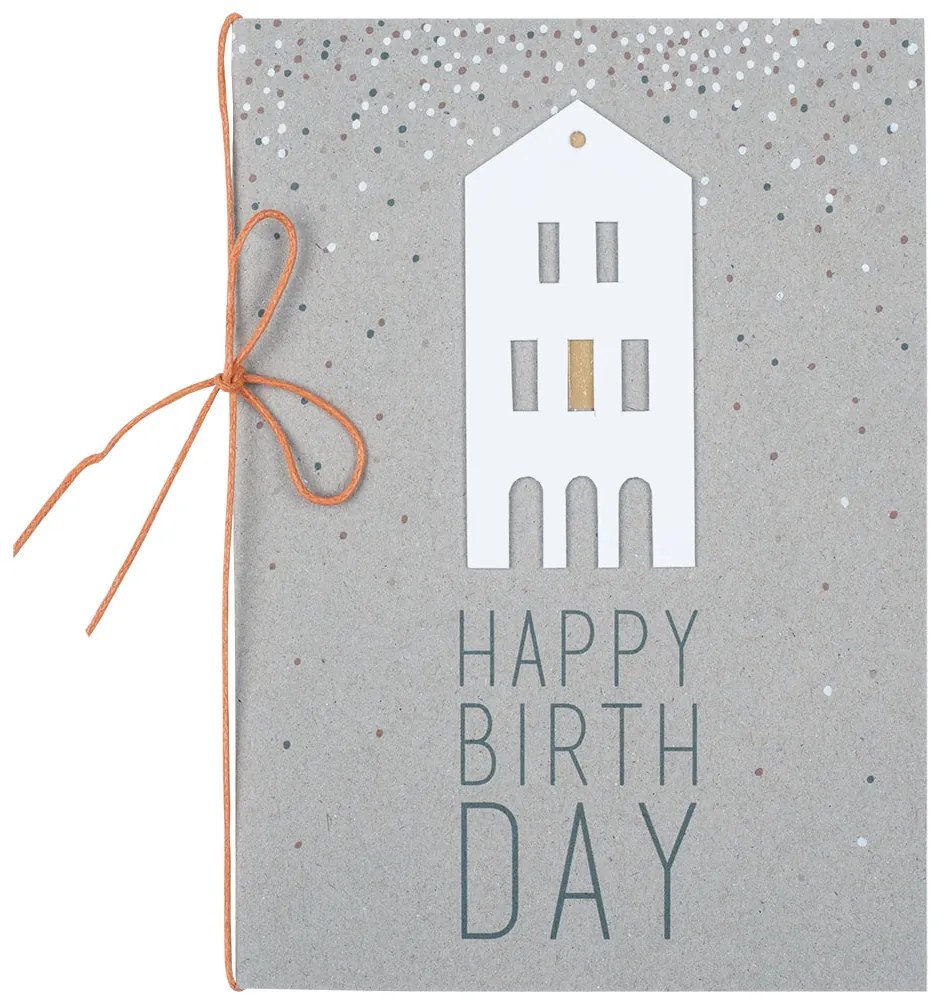 Räder LITTLE HOUSE HAPPY BIRTHDAY papír születésnapi üdvözlőlap