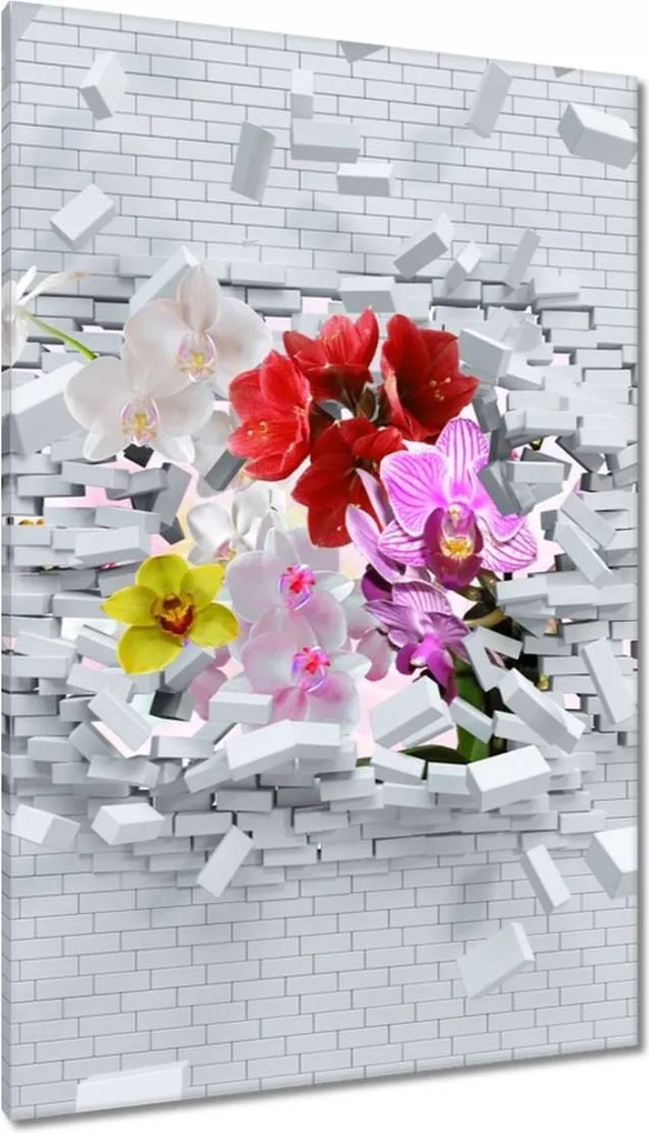 Vászonkép 80x120 Virágos falikép