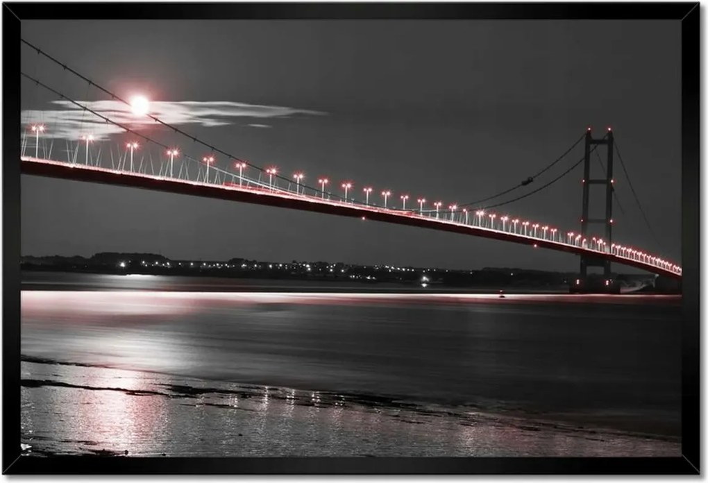 Poszterek keretben 60x40 Piros világítás