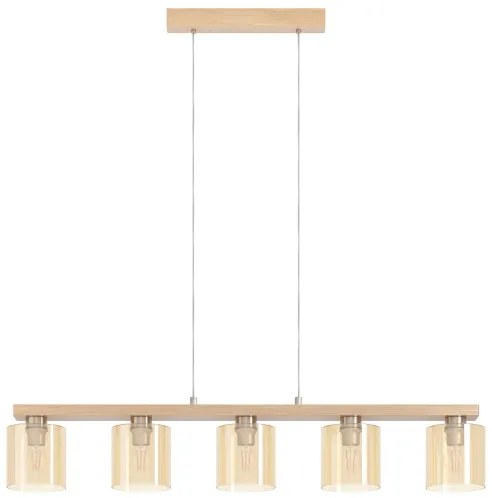 Eglo 901292 - CASTRALVO kábeles csillár 5xE27/28W/230V