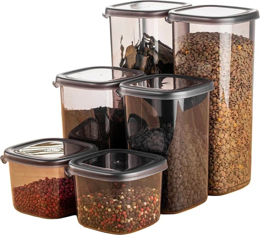 Élelmiszertartó doboz szett 6 db-os Fresco – Hermia