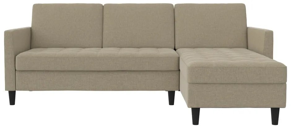 Bézs kinyitható sarokkanapé Presley – Støraa