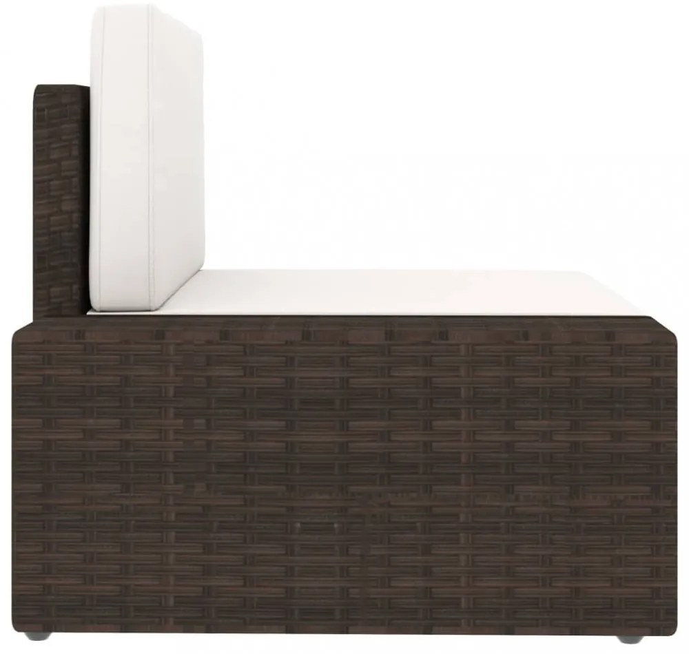 3 részes barna polyrattan kerti ülőgarnitúra