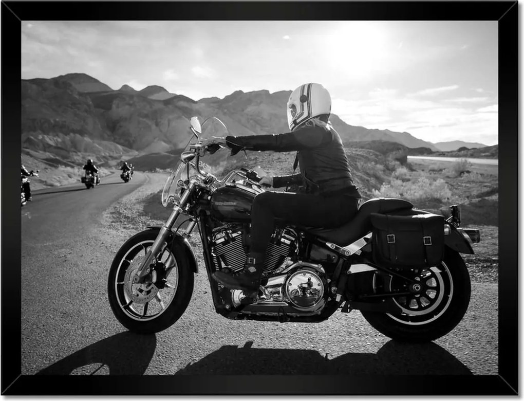 Poszterek keretben 40x30 Harley Davidson Motorkerékpár