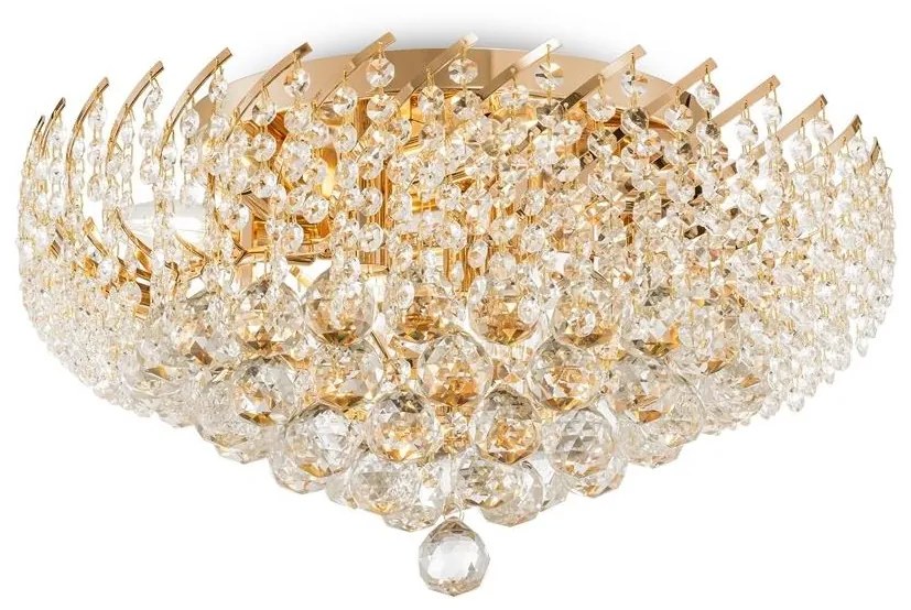 Maytoni DIA120-09-G - Mennyezeti lámpa KAROLINA 9xE14/40W/230V