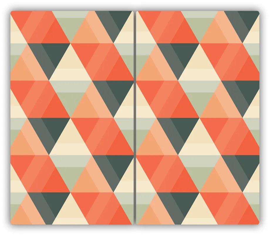 Üveg vágódeszka geometriai háttér 60x52 cm