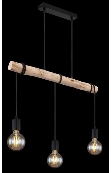 Globo 15539-3H - Csillár zsinóron GREGOR 3xE27/60W/230V