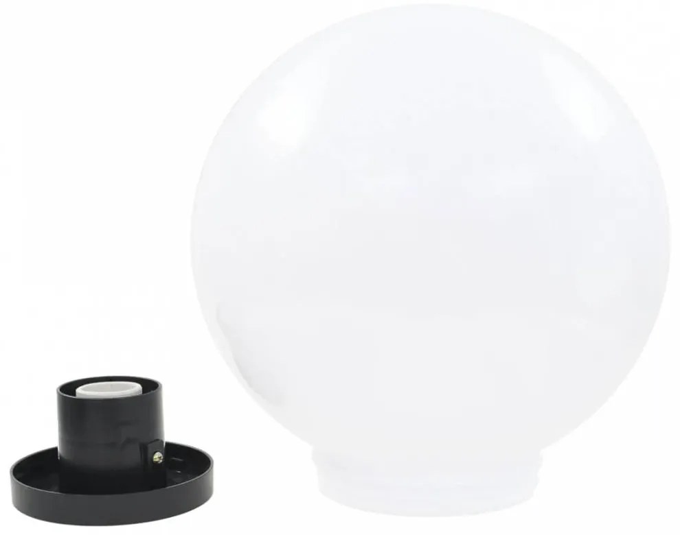 2 db led gömblámpa 30 cm pmma