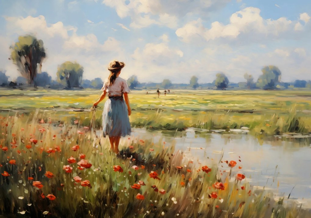 Poszter 100x70cm Vidéki nyugalom