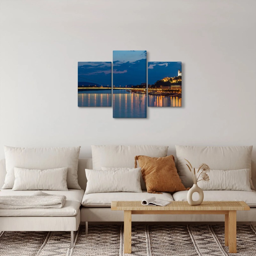 Pozsony képe várral (90x60 cm)